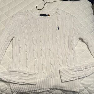 Ralph Lauren Ivory Cable Knit Sweater